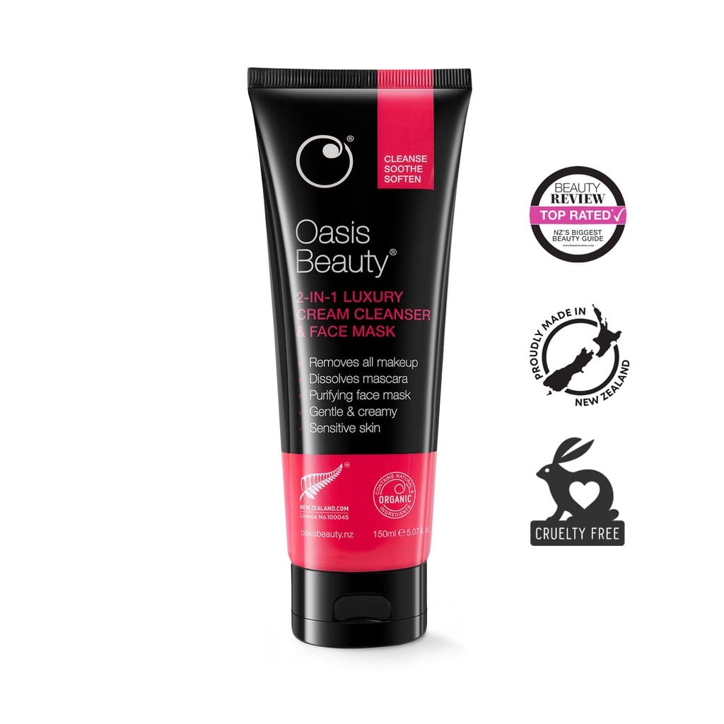 Oasis Beauty 2-in-1 Cream Cleanser & Face Mask