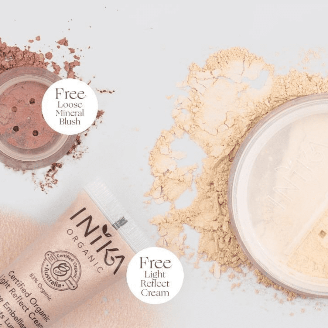 Inika Mineral Foundation Matte & Flawless Set (Shade - Strength or Unity)