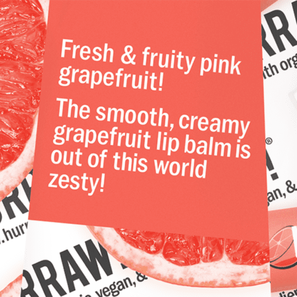hurraw grapefruit lip balm