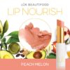 Luk beautifood lip nourish peach melon