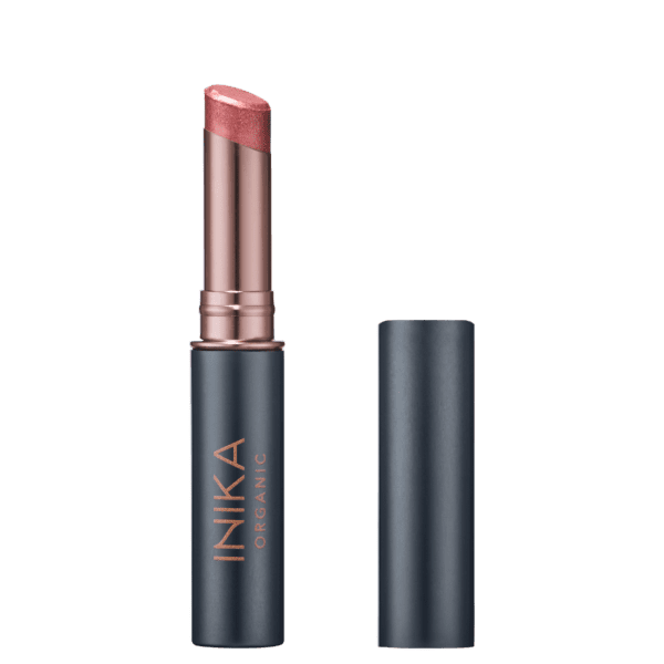 Tinted-Lip-Balm-Rose-front-lid-off-lid-on-by-Inika-Organic