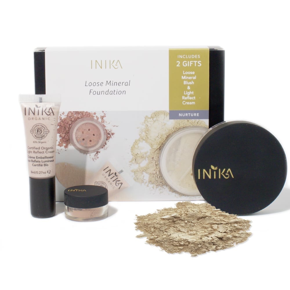 Inika Mineral Foundation Matte & Flawless Set (Shade - Strength or Unity)