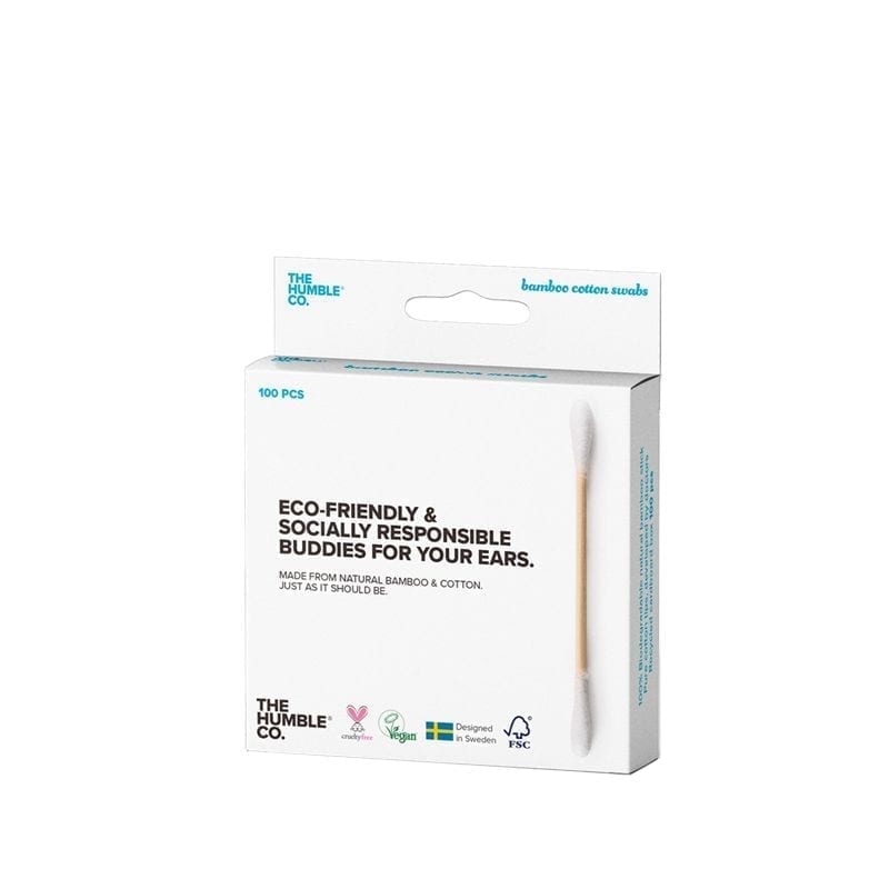 The Humble Co Natural Cotton Swabs - Pink or White