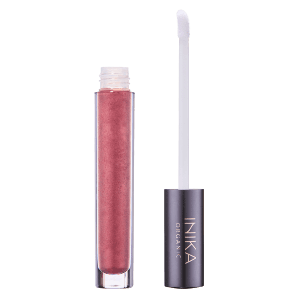 Lip-Gloss-Rosewood-front-lid-off-by-Inika-Organic